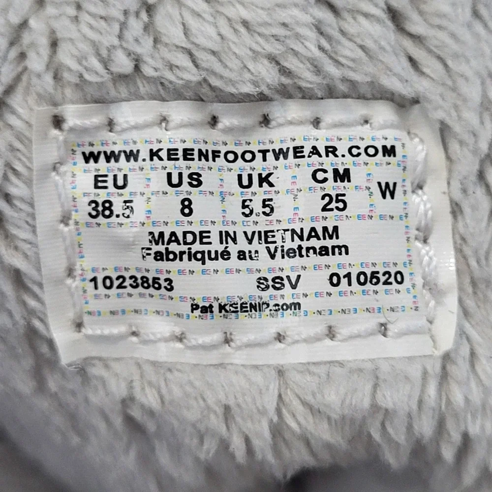 KEEN Terradora Ankle Waterproof Winter Boots Off White Hiking Gorpcore Womens 8